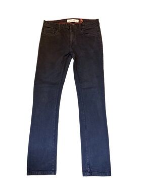 Artful Rebel  Men's Slim Straight Jeans in burnout black fade size 34x32